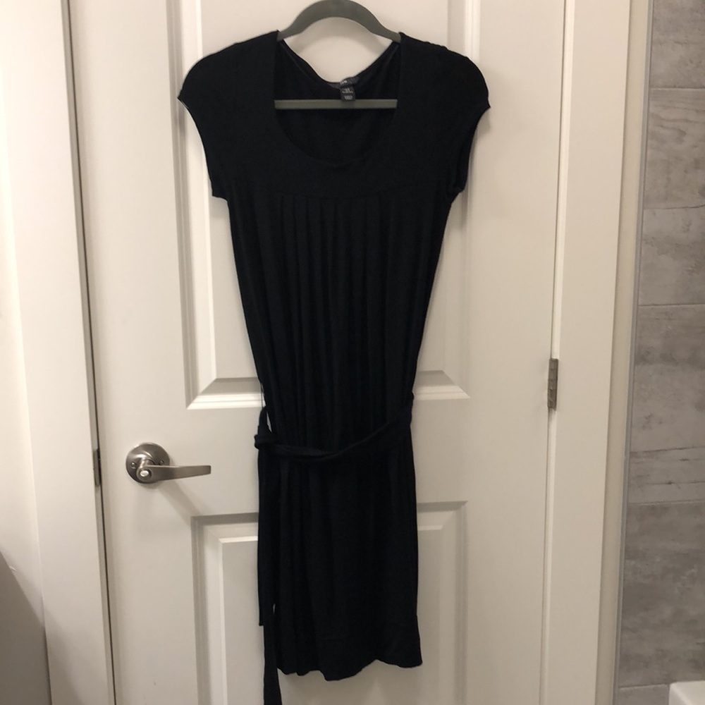 H&M pleated black dress, size 6